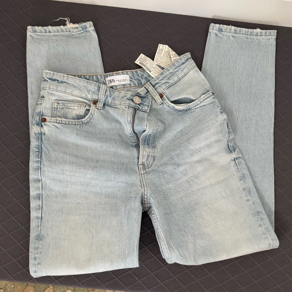 Zara Women’s Light Blue Straight Jeans, Women’s 4 - Picture 1 of 4